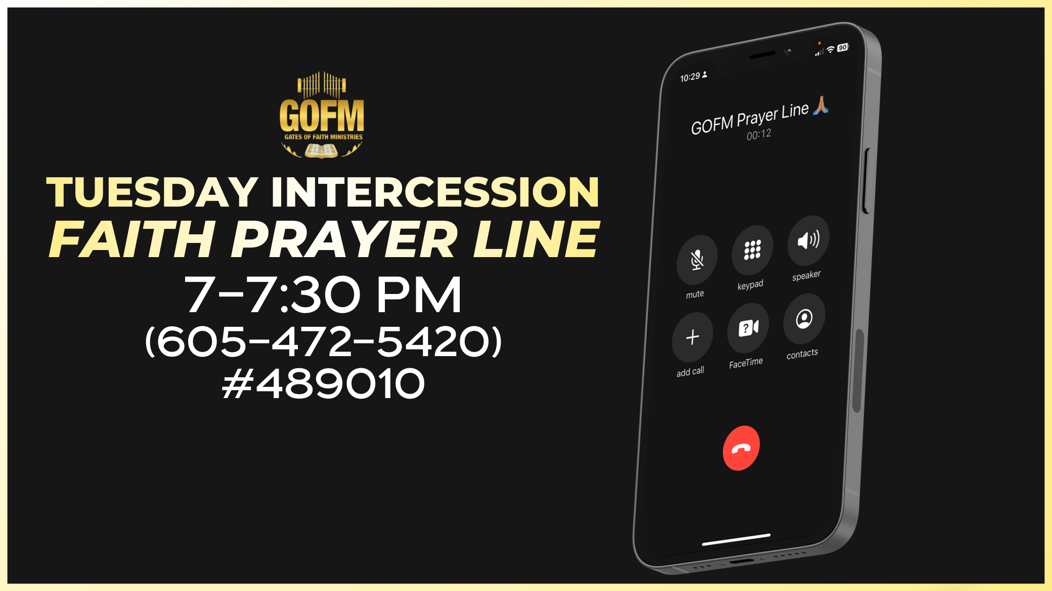 Intercession Faith Prayer Line