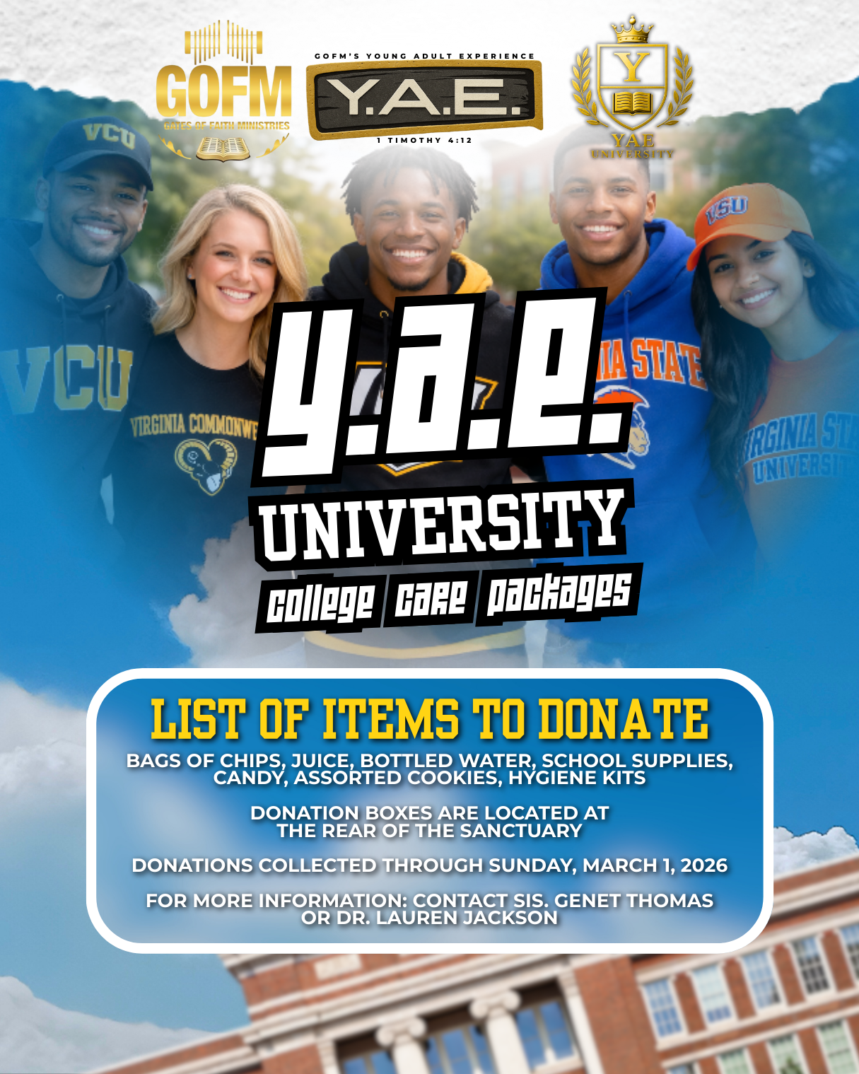 Y.A.E University College Care Packages