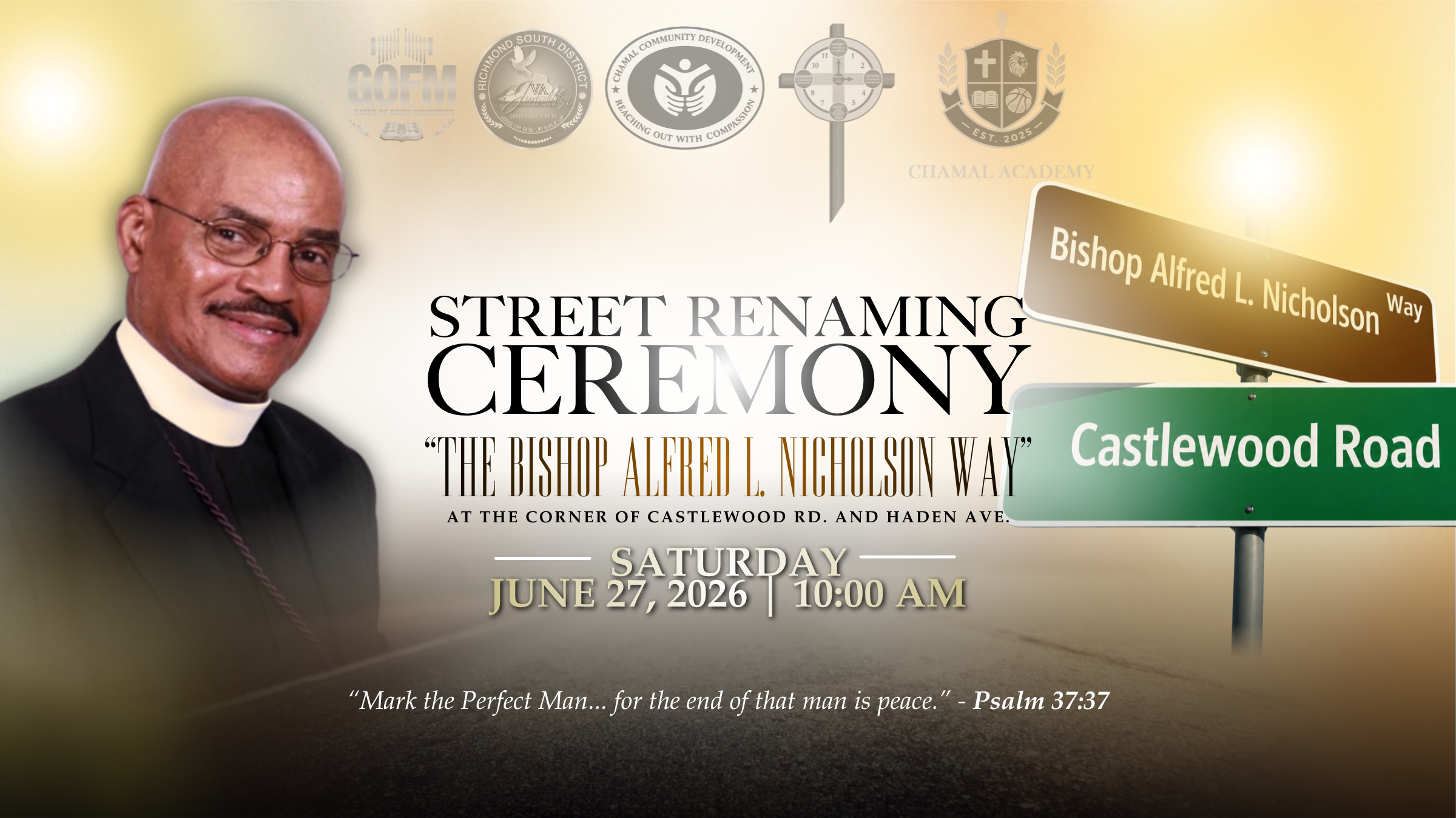 Bishop Alfred L. Nicholson Street Renaming Ceremony