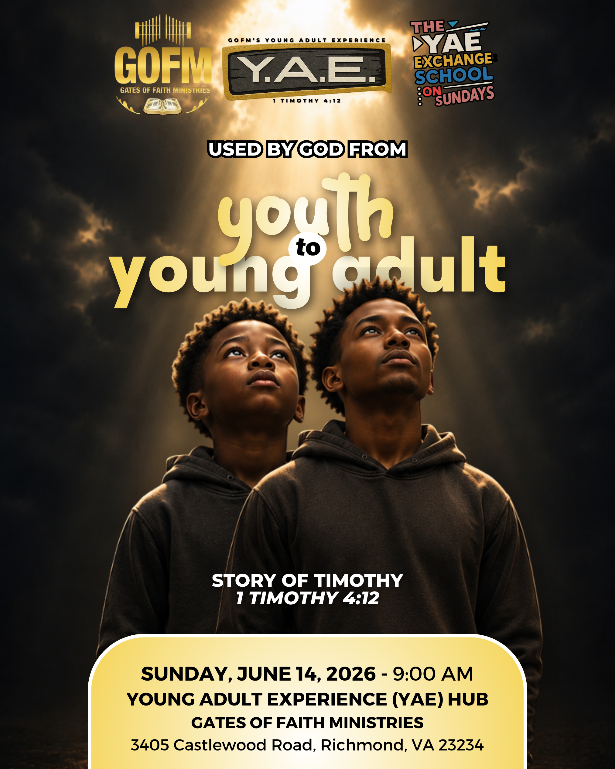 Used by God: From Youth to Young Adult (Y.A.E)